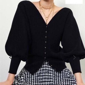 Bundle of ba&sh Hazel cardigans in ecru and black